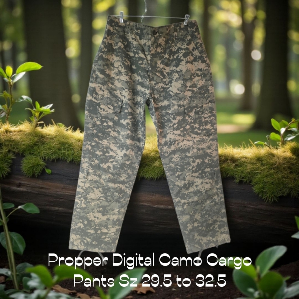Propper Digital Camo Tactical Pants Sz 29.5-32.5